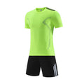 Summer Set Football Suit Casual Suit Physical Training Suit Team Suit Fluorescent green
