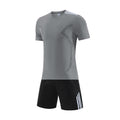 Summer Set Football Suit Casual Suit Physical Training Suit Team Suit Gray