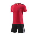 Summer Set Football Suit Casual Suit Physical Training Suit Team Suit Red