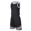 Men Basketball Jersey Vest Training Shirt Team Men Jersey Set Black