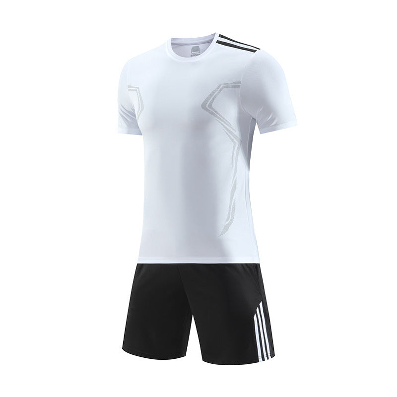 Summer Set Football Suit Casual Suit Physical Training Suit Team Suit White